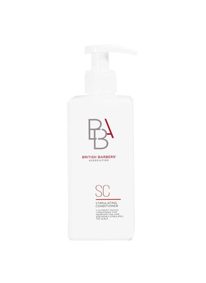 BBA MENS GROOMING BBA Stimulating Conditioner, 290ml, Hydrating Hair Conditioner with English Peppermint, Shea Butter, Jojoba Oil for Anti-Inflammation, Reducing Hair Loss 
