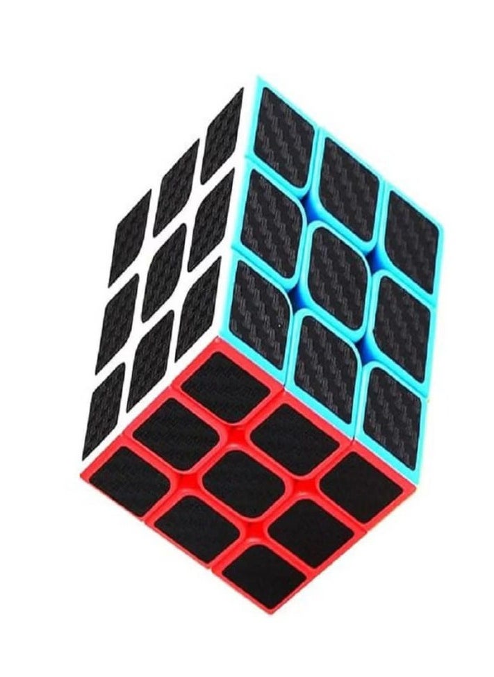 Generic - 3x3 carbon fiber magic cube to simplify your mind; Professional magic speed cube for competition; Fast rotation, smooth and durable - Image 1