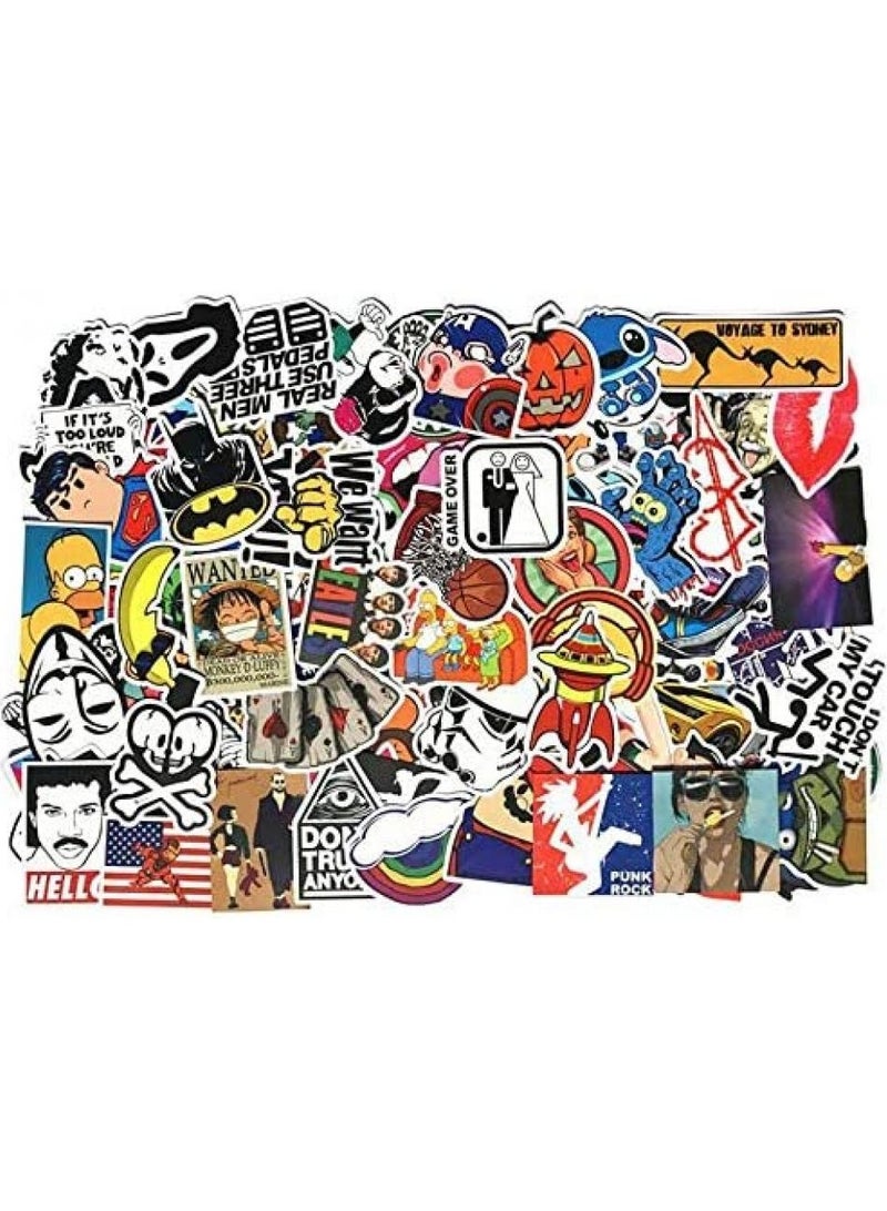 Generic 100PCS Graffiti & Sports Vinyl Stickers – Random Cool, Trendy Designs for Laptop, Water Bottle, Skateboard, Luggage, Car & More 