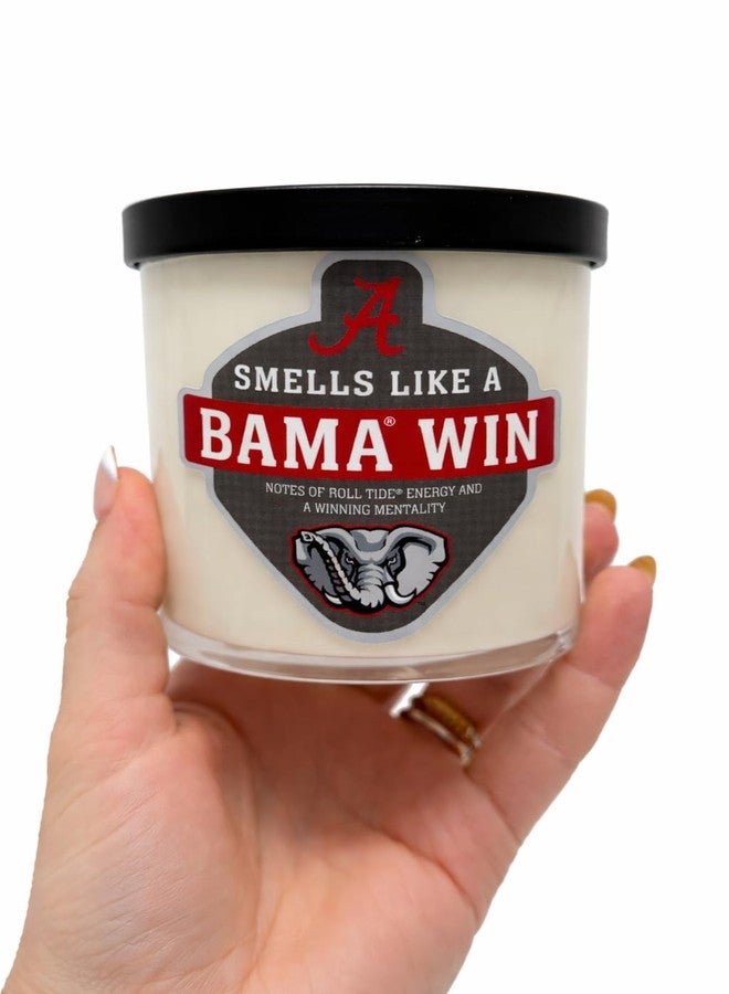 CE CRAFT Smells Like a Bama Win – University of Alabama Fan Candle – Roll Tide Gift – Game Day Home Decor -Officially Licensed Alabama Crimson Tide Candle (Summer Nights) - Image 2