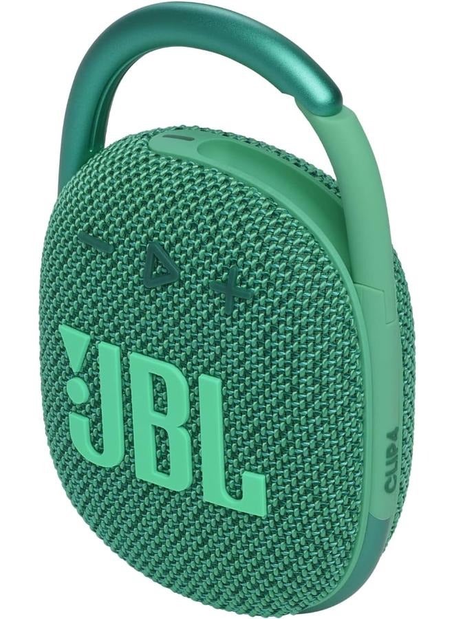 جي بي إل مكبر صوت لاسلكي JBL Clip 4 Eco محمول يعمل بالبلوتوث مع حلقة تسلق، مقاوم للماء والغبار مع عمر بطارية يصل إلى 10 ساعات، أخضر - Image 3