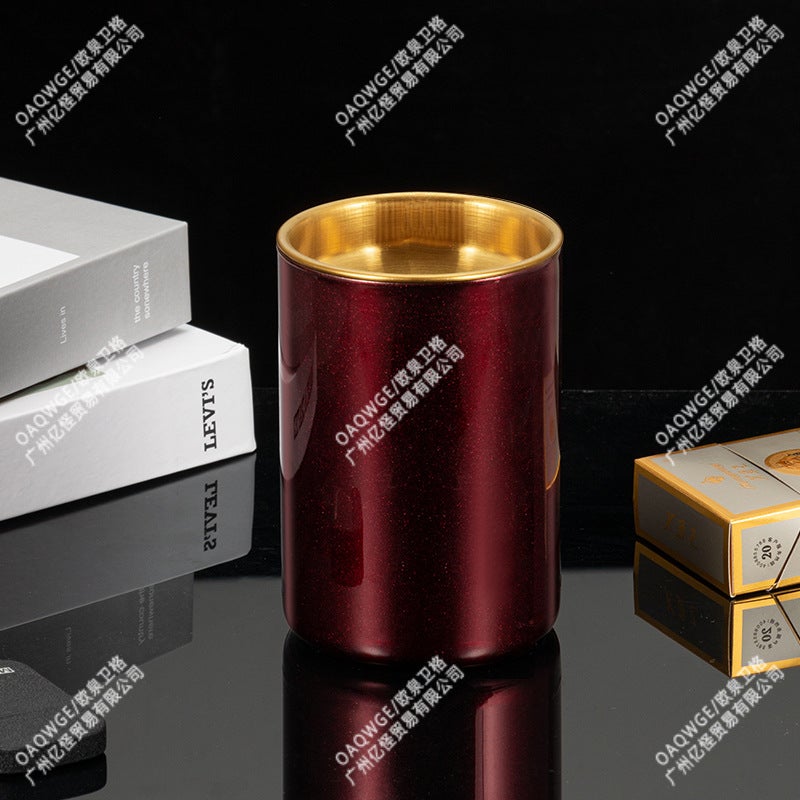 Funnel Ashtray Stainless Steel Thickened Home Office El Personalized Gift Advertising Logo Ashtray Anti-Fly Ash - Image 1