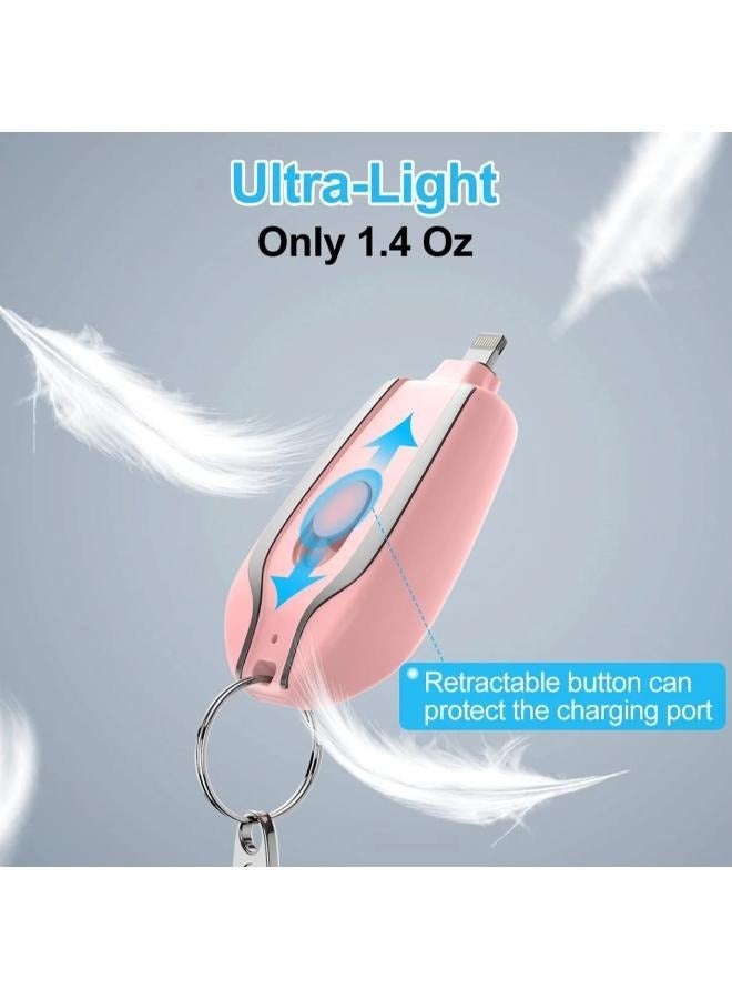 Keychain Portable Charger for iPhone, Ultra-Compact External Fast Charging Power Bank Battery Pack, Key Ring Cell Phone Charger  - Image 3