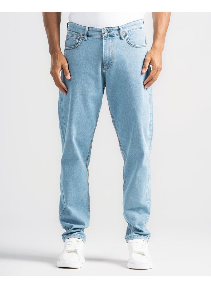 دوت بنطلون جينز أساسي بقصّة مريحة - Image 1