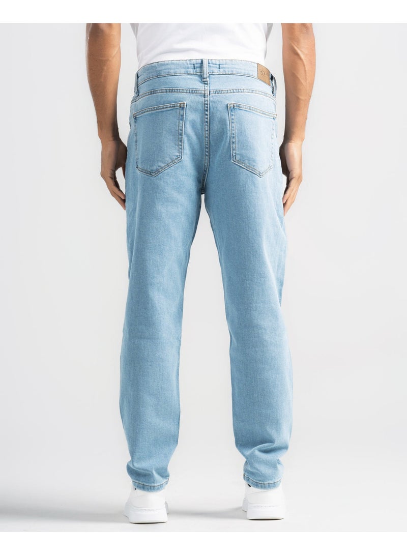 دوت بنطلون جينز أساسي بقصّة مريحة - Image 3