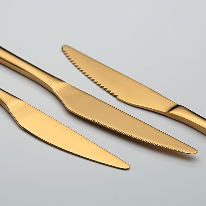 Sugalsu Dinner Knives Set Stainless Steel Butter Knife Spreader Round Edge Stainless Steel Butter Spreader Knife MultiFunction Butter Spreader Table Knives Sturdy And Dishwasher SafePack of 10 - Image 5