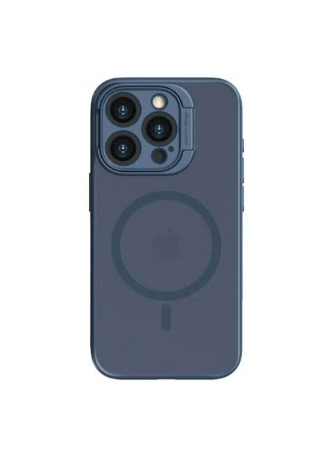 iPhone 15 Pro Case MagSafe Cover Shockproof Protective Comfortable Hold Full Camera Lens Protection With Scratch-Resistant Back With Mobile Phone Foldable Holder Stand Magnetic Case For iPhone 15 Pro