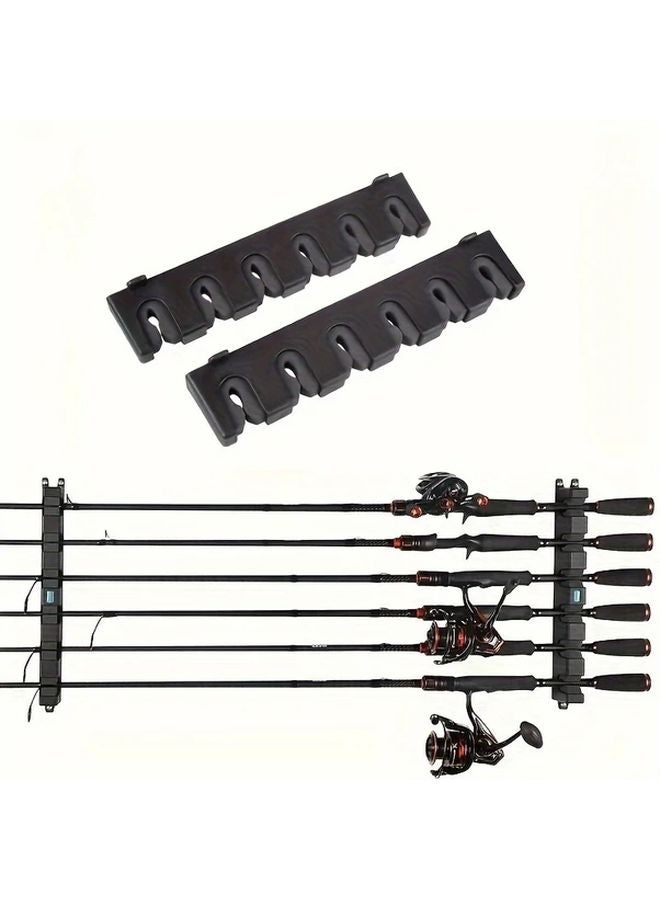 حامل قضيب الصيد العمودي الثقاب حامل 6 قضبان قابل لتعديل الزاوية أداة توفير مساحة تركيب مجاني - Image 5