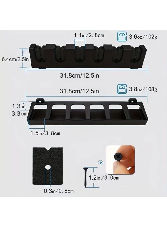 حامل قضيب الصيد العمودي الثقاب حامل 6 قضبان قابل لتعديل الزاوية أداة توفير مساحة تركيب مجاني - Image 4