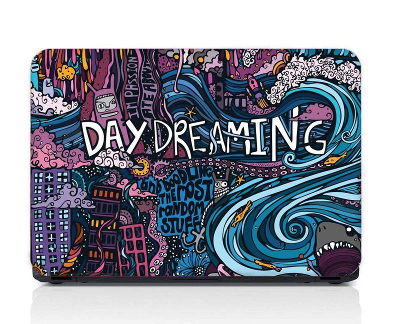 GRAY WALL Good Hope Laptop Skin Day Dreaming Print, Vinyl, Color, 1 Piece, No Bubble, Multicolor 11.6"- 15.6" inch Laptop - Image 1