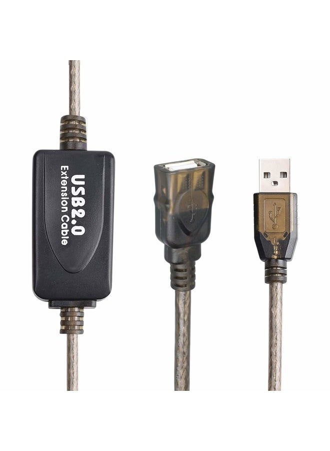 LDKCOK كابل تمديد نشط USB 2.0 نوع A ذكر إلى أنثى عالي السرعة 480 ميجابت في الثانية (50 قدم - 15 متر) - Image 2