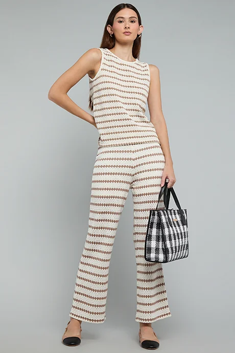 R&B Patterned Sleeveless Top