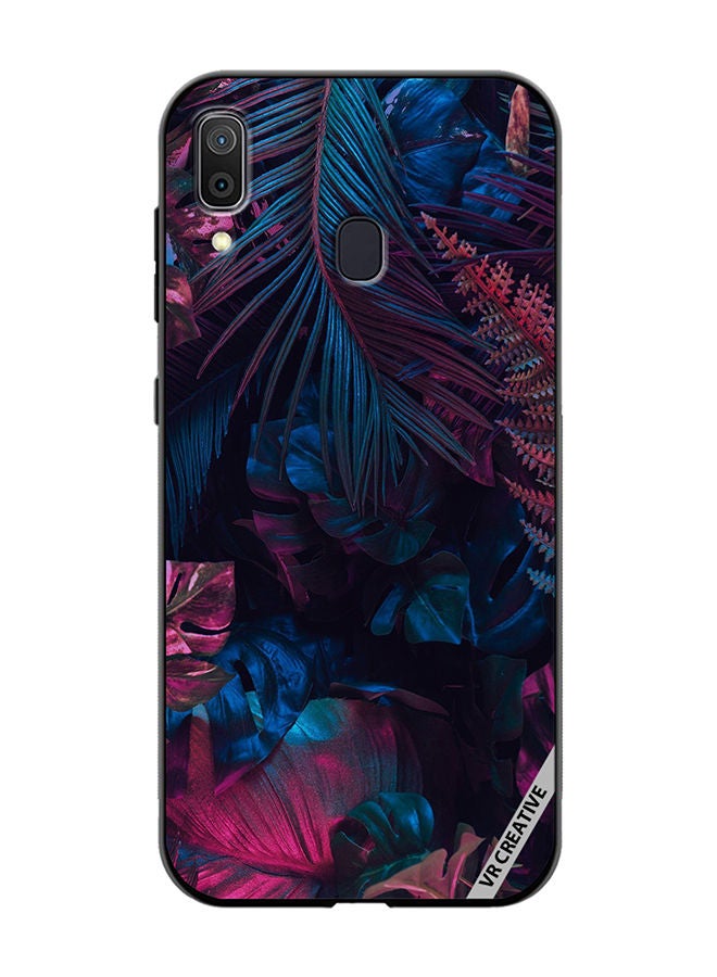 VR CREATIVE Protective Case Cover For Samsung Galaxy A30 Leaf Design Multicolour - Image 1