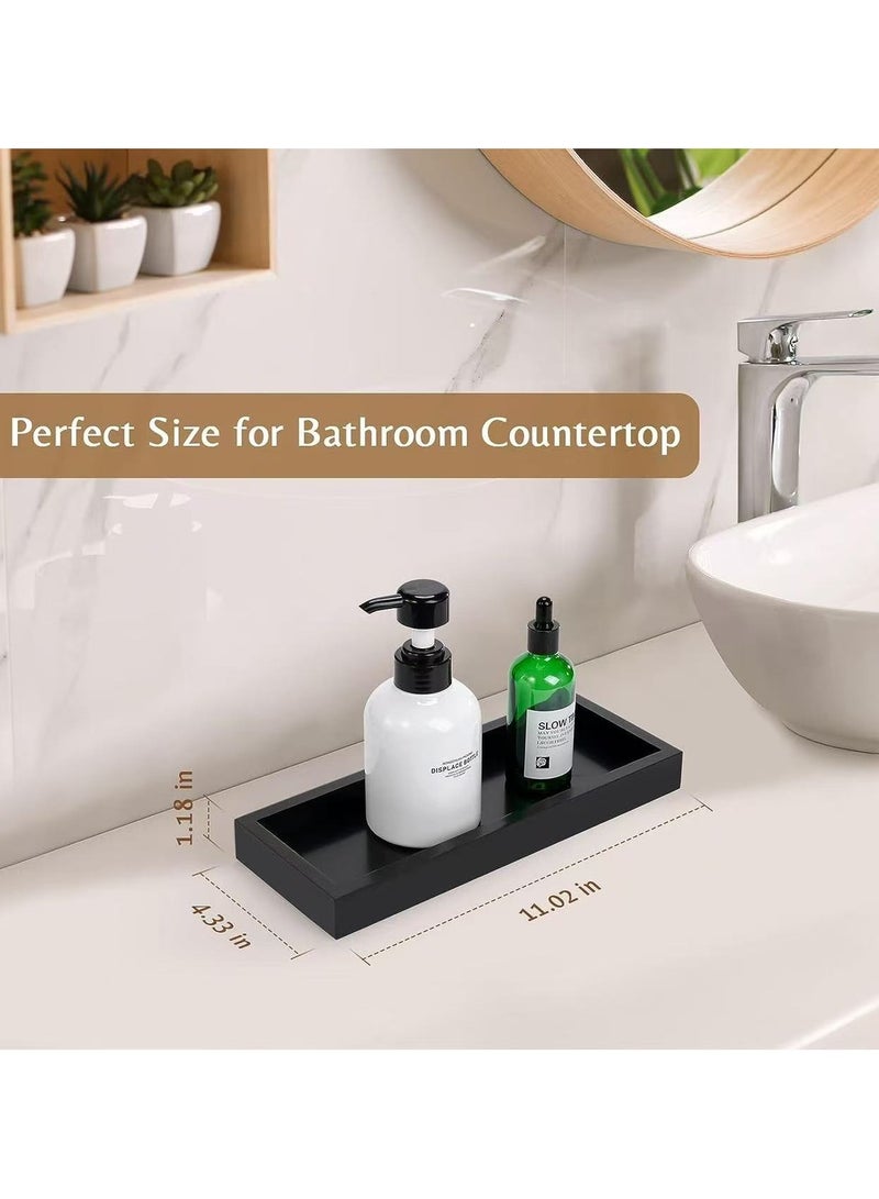 Silicone Sink Tray – Waterproof Kitchen Sponge Holder, Soap Dish u0026 Vanity Organizer | Non-Slip Silicone Storage Tray for Bathroom, Countertop, Makeup u0026 Desk (Black) - Image 5
