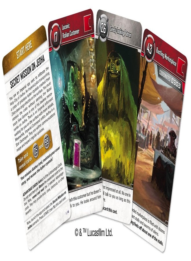 Asmodee Star Wars UNLOCK! The Escape Game - Embark on Epic Escape Room Adventures in a Galaxy Far, Far Away, Cooperative Game for Kids & Adults, Ages 10+, 1-6 Players, 1 Hour Playtime - Image 3