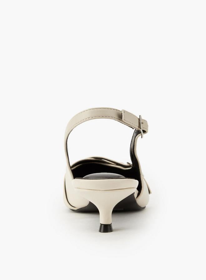 سيليست حذاء نسائي بكعب رفيع وتفاصيل إبزيم - Image 5