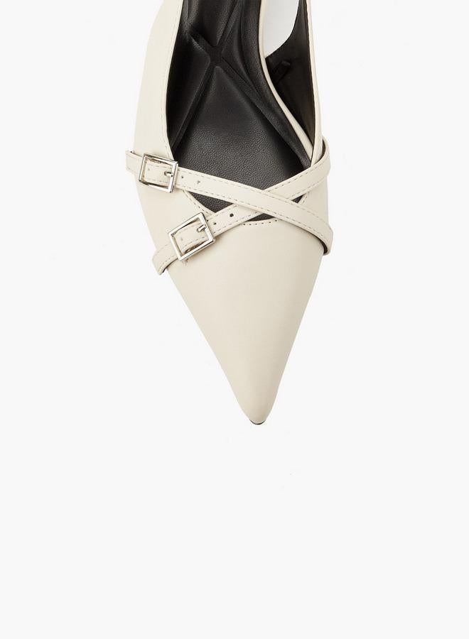 سيليست حذاء نسائي بكعب رفيع وتفاصيل إبزيم - Image 4