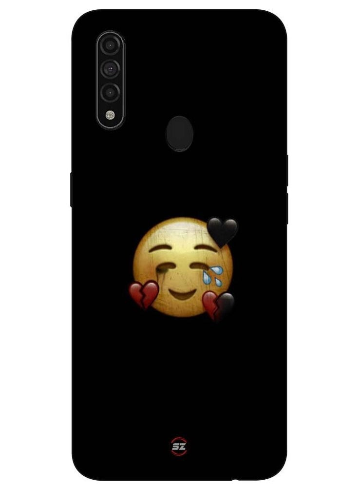 Protective Printed Mobile Cover Sad Emoji For Oppo A31