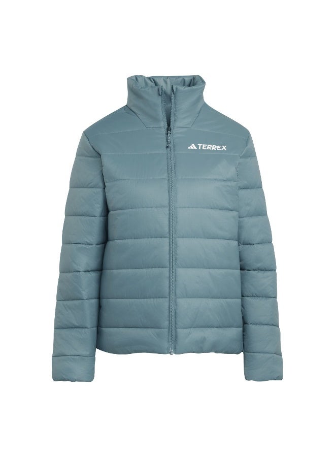 Adidas W Mt Ess Pad J Green Hiking Jackets For Women XS  - Image 1