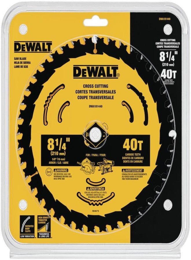 DEWALT Circular Saw Blade, 8 1/4 Inch, 24 Tooth, Framing & Ripping (DWA181424) - Image 4