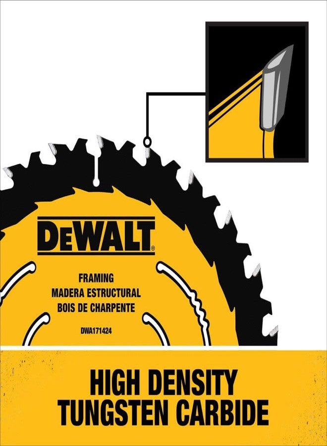DEWALT Circular Saw Blade, 8 1/4 Inch, 24 Tooth, Framing & Ripping (DWA181424) - Image 3