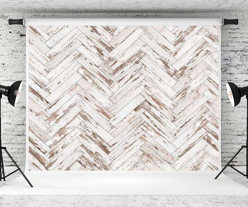 Kate 1010ft White Wood Backdrop White Wooden Background Fabric Wood Backdrop Photo Studio Props for Photographer Video Pictures