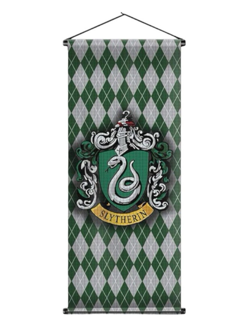 ماركة غير محددة علم حائط من سلسله هاري بوتر Harry Potter [109X41سم] (سليذرين)  - Image 1