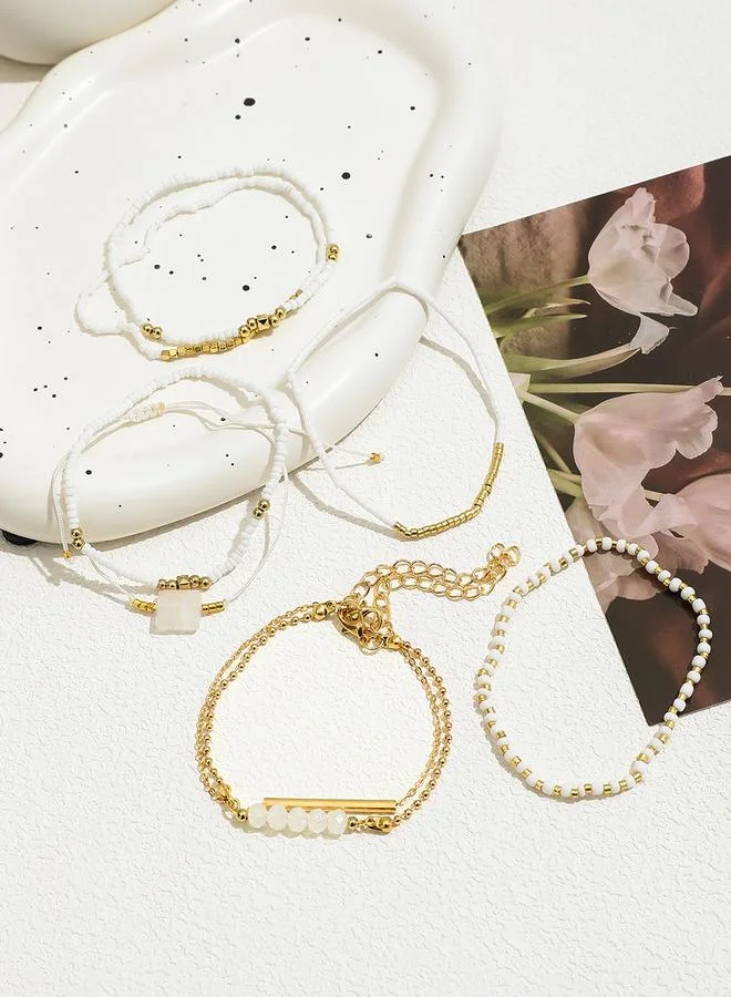 Take Two Take Two Set of 8 - Beaded Bracelets