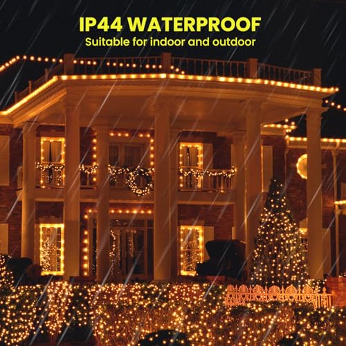 DAILY ART Dailyart Fairy Lights Plug in, 1000 Led Fairy Lights with Remote 75Ft Super Long Warm with Timer Small Twinkle Light Waterproof String Light for Bedroom Outdoor Indoor,Gold Wire - Image 3