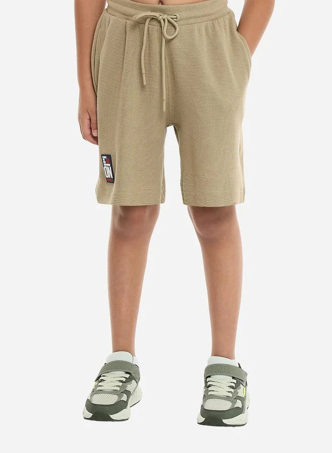 victor and jane Victor And Jane Boys Textured Oversized T-Shirt and Shorts Set