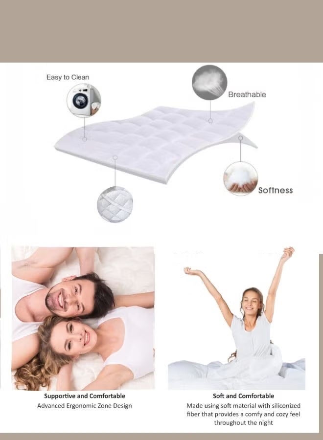 LUNA Home Mattress cover protector for Single Size bed, vacuum packed. - Image 3