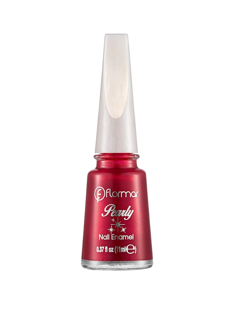 فلورمار Flormar Pearly Nail Enamel - PL074 Red Attraction