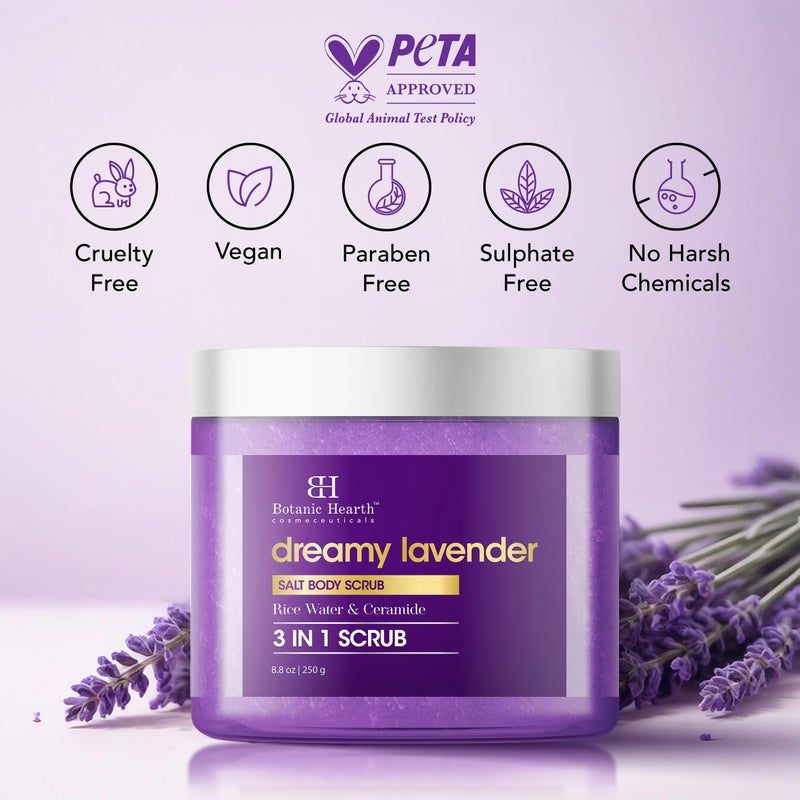 Botanic Hearth Dreamy Lavender Body Scrub 8.8 Fl Oz | Gently Exfoliates and Moisturizes Skin, Infused with Natural Lavender Oil and Essential Nutrients for Smooth and Radiant Skin - Image 4