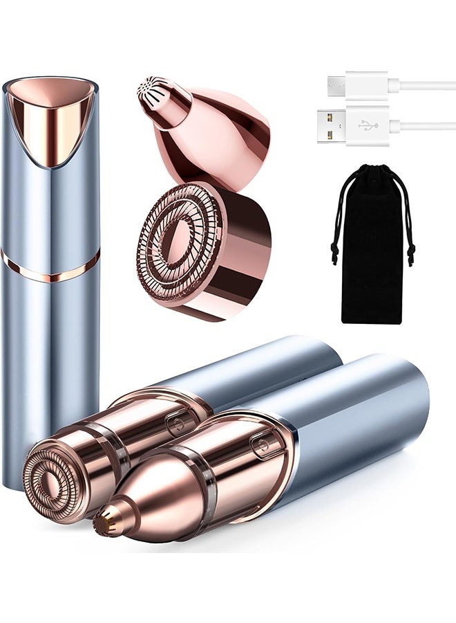 عام إزالة شعر الوجه للنساء ، لفة الحاجب الوجه ، ماكينة حلاقة الوجه 2 في 1 ، حلاقة الوجه غير المؤلمة للشفاه ، الذقن ، زخرفة الخوخ - Image 1