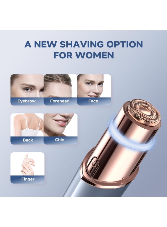 عام إزالة شعر الوجه للنساء ، لفة الحاجب الوجه ، ماكينة حلاقة الوجه 2 في 1 ، حلاقة الوجه غير المؤلمة للشفاه ، الذقن ، زخرفة الخوخ - Image 2