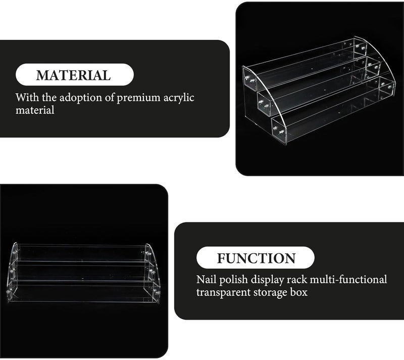 Affordable purchase options POPETPOP Acrylic Nail Polish Organizer 3-layer Display Rack Multi-grid Lipstick Holder Cosmetic Storage for Nail Techs and Beauty Salon Use Standard fit Repeated detach compatible build Transit & use compatible Upgraded general material Global upgraded practical design General need oriented design Ready-to-ship local stock KSA market popular practical build Diverse operation compatible Easy transit optimized build Assorted natural tone picks Pre-stock well-packed goods Temp fluctuation resistant crafted quality Upgraded general grade quality Global mainstream design picks Fixed delivery schedule Space saving Classified organized storage Field test upgraded craftsmanship Elegant practical design Flexible anti-break Safe approved storage space Extra part combo compatible Quick assemble - Image 3