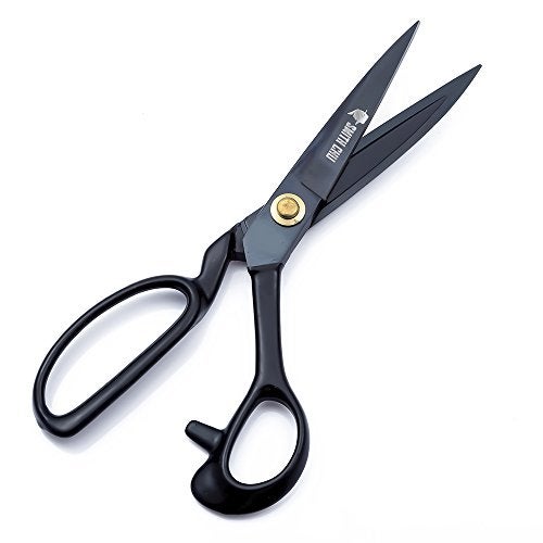 SMITH CHU Sewing Scissors-Heavy Duty Tailor Scissors Shears for Fabric,Leather,Raw Materials,Dressingmaking,Altering-Professional Upholstery Shears for Dressmakers Students Office Crafting (9 inch) - Image 2