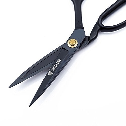 SMITH CHU Sewing Scissors-Heavy Duty Tailor Scissors Shears for Fabric,Leather,Raw Materials,Dressingmaking,Altering-Professional Upholstery Shears for Dressmakers Students Office Crafting (9 inch) - Image 4