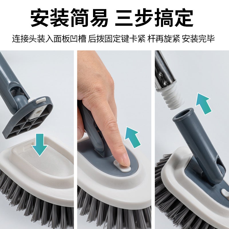 Bathroom Bathtub Wall Gap Brush Glass Countertop Cleaning Brush Bathroom Bristle Floor Brush Multifunctional Sponge Brush - Image 4