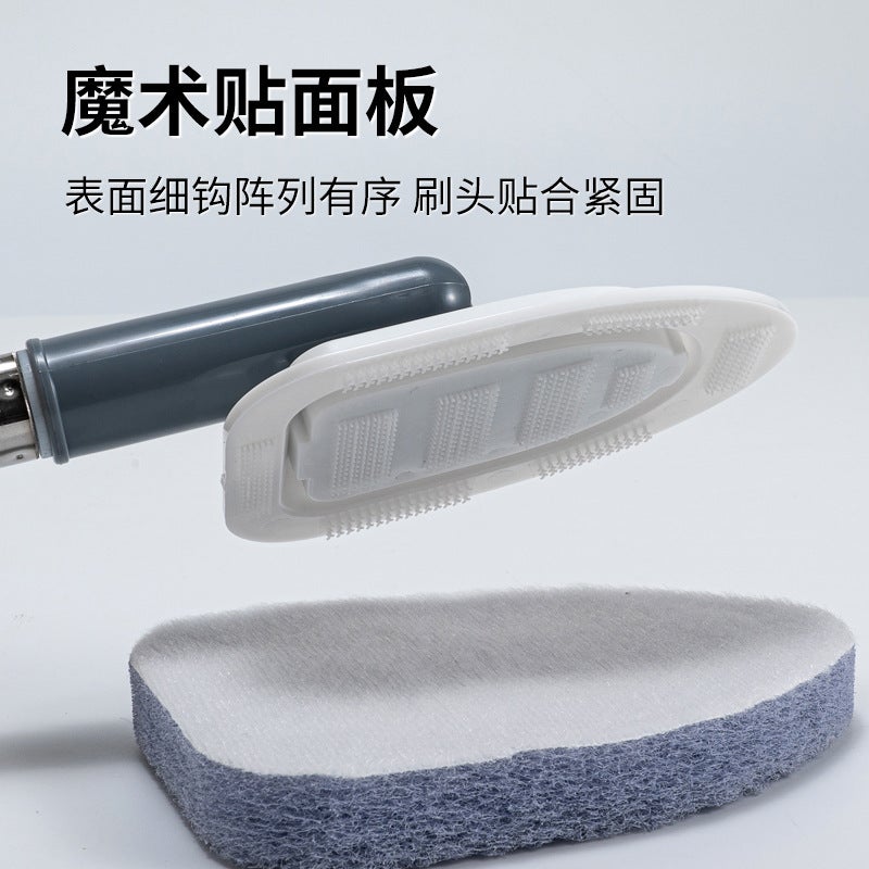 Bathroom Bathtub Wall Gap Brush Glass Countertop Cleaning Brush Bathroom Bristle Floor Brush Multifunctional Sponge Brush - Image 5