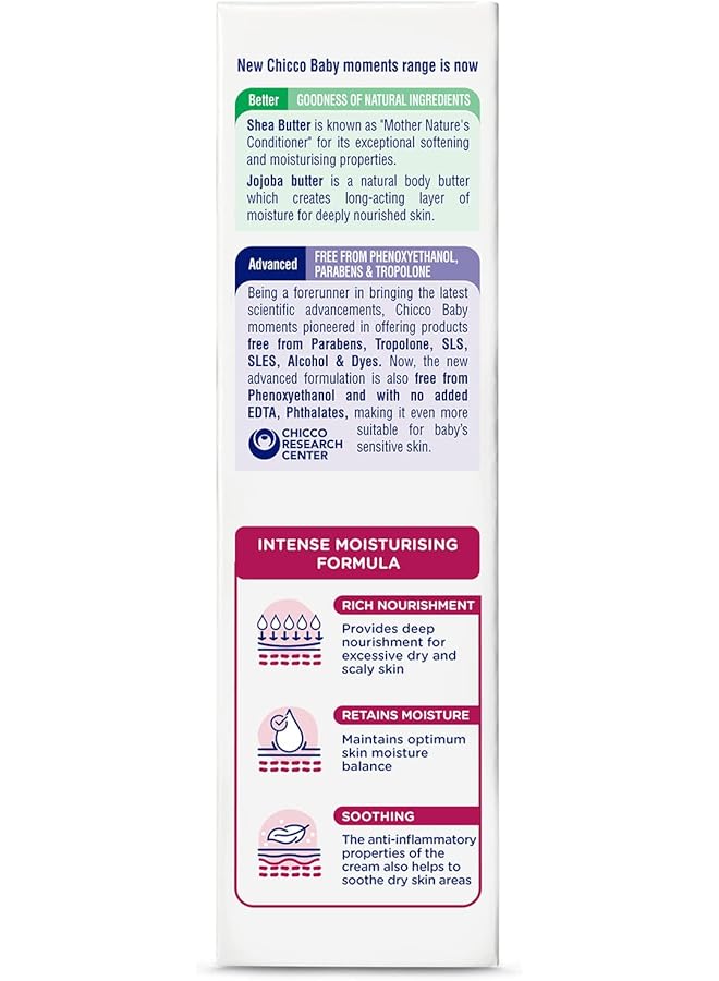 Chicco Baby Moments Rich Cream For Newborn Babies With Shea And Jojoba Butter 50G Rich Moisturization And - Image 2
