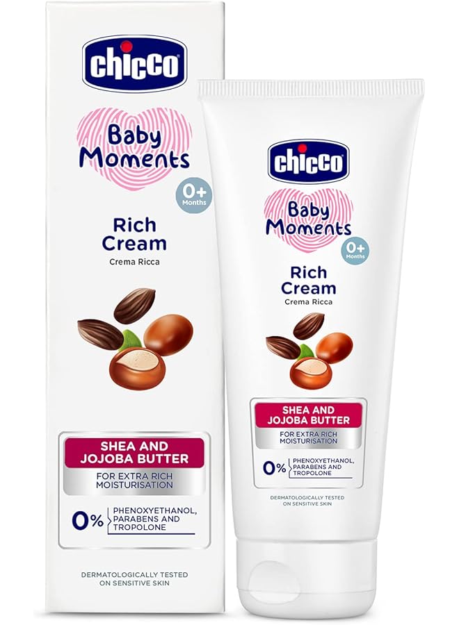 Chicco Baby Moments Rich Cream For Newborn Babies With Shea And Jojoba Butter 50G Rich Moisturization And - Image 1