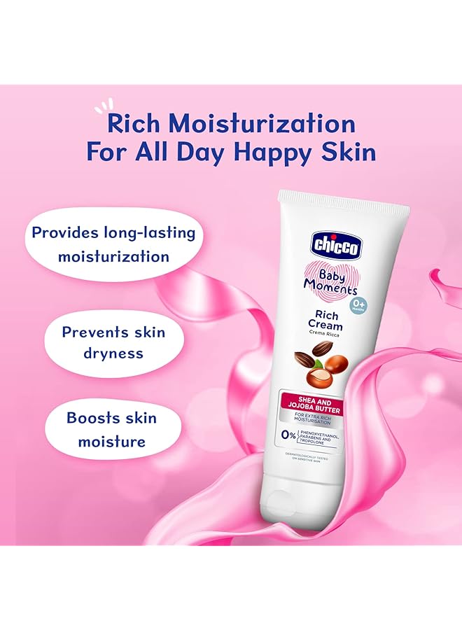 Chicco Baby Moments Rich Cream For Newborn Babies With Shea And Jojoba Butter 50G Rich Moisturization And - Image 3