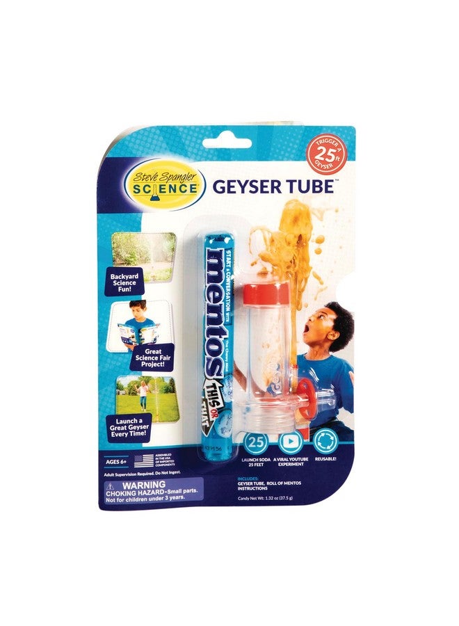 Steve Spangler Science Steve Spangler Science Geyser Tube Experiment, Chemical Reactions Science Experiments for Kids, Amazing Geysers with Soda & Mentos Candy, School, Camp, Homeschool Science Kits, Incl: 1 Tube  - Image 1