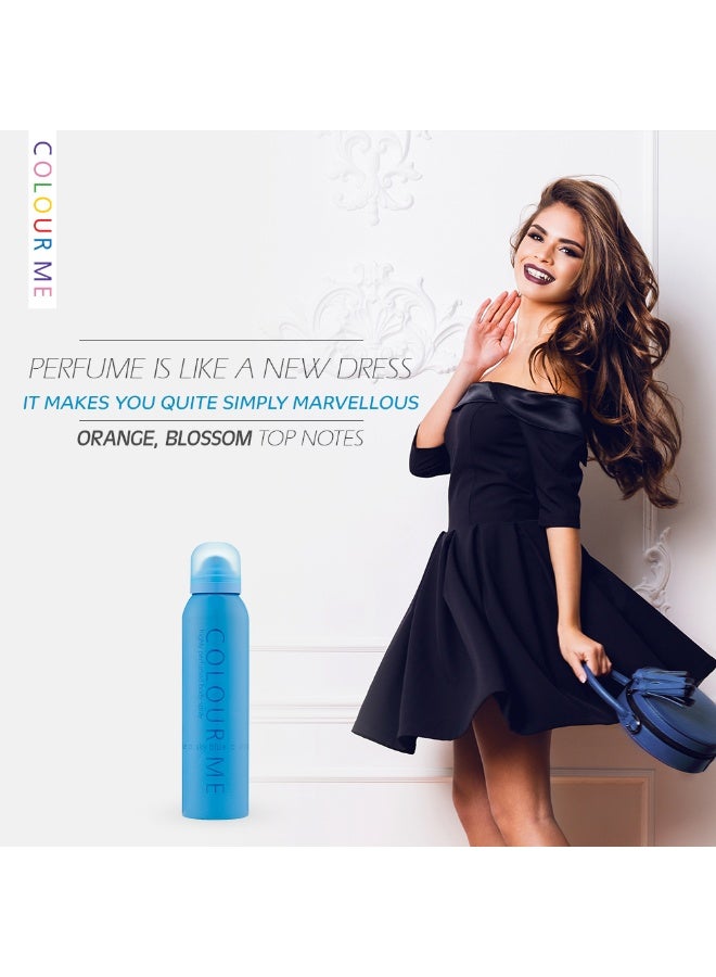 COLOUR ME SKY BLUE WOMAN BODY SPRAY 150ML - Image 4