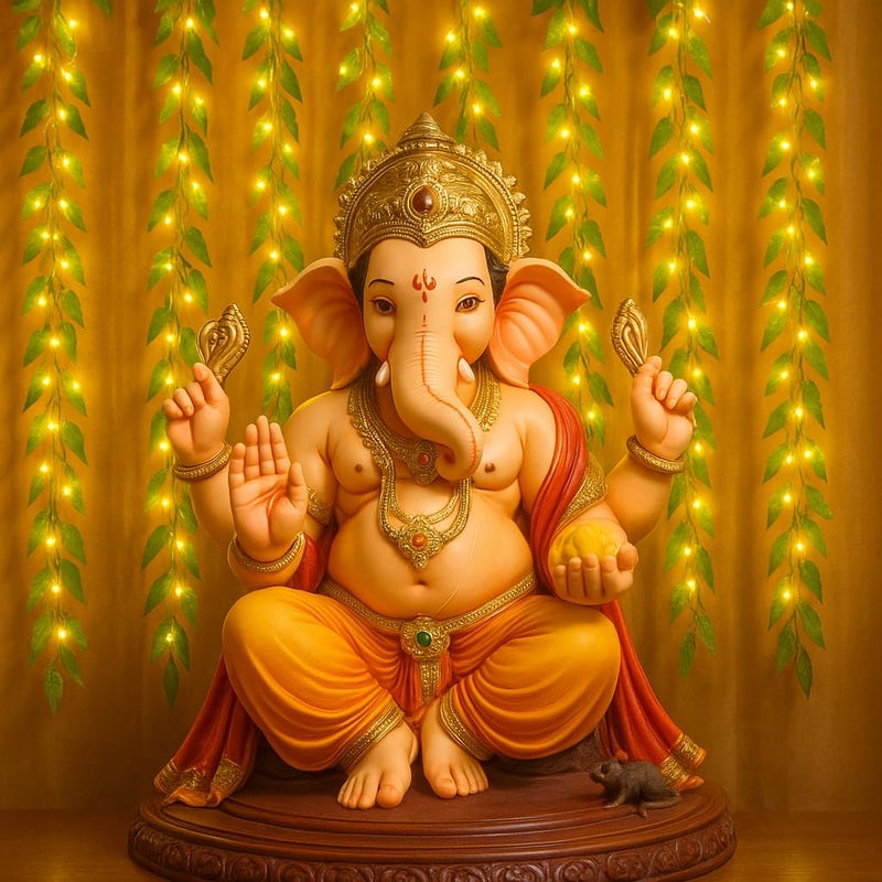 Gesto أضواء خيطية LED على شكل ستارة أوراق صناعية - أضواء خيالية دافئة بيضاء مع وحدة تحكم بـ 8 أوضاع، قابس AC للمنزل، الغرفة، الجدار، عيد الميلاد، الزفاف وزينة ديوالي، أضواء أوراق خضراء معلقة (10x3 قدم) - Image 3