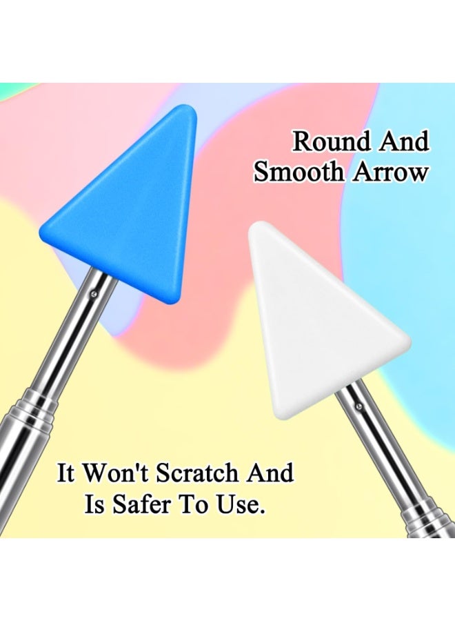 Meetion 12 Pcs Telescopic Teacher Pointer Stick for Classroom Arrow Extendable Teaching Pointer Handheld Retractable for School Presenter Whiteboard Back to School Supplies - Image 2