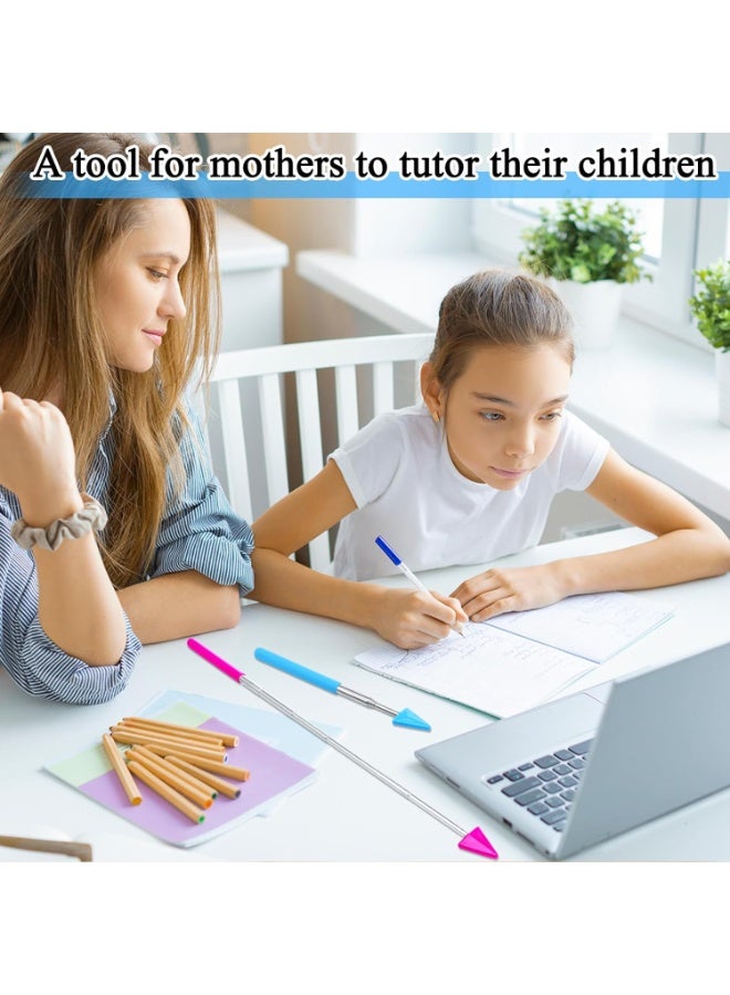 Meetion 12 Pcs Telescopic Teacher Pointer Stick for Classroom Arrow Extendable Teaching Pointer Handheld Retractable for School Presenter Whiteboard Back to School Supplies - Image 5