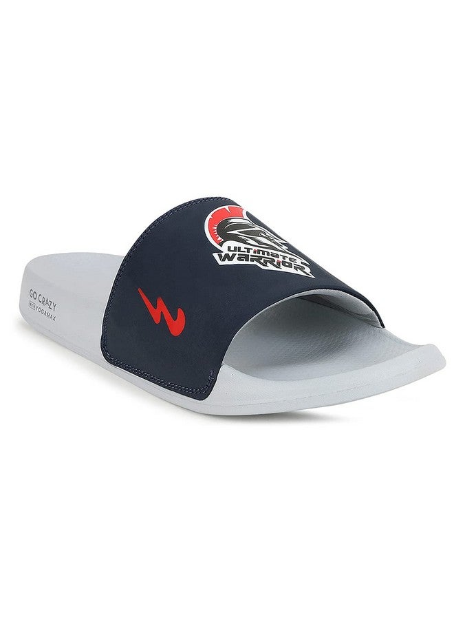 Campus Men's SL-SPR001 BLU/Gry Sliders - 9UK/India SL-SPR001 - Image 1