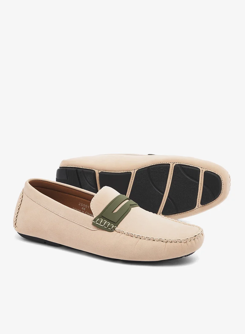 Robert Wood  Contrast Saddle Driving Loafers for Men | Best Price UAE